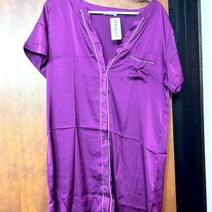 Size small purple new with tags satin nightgown
